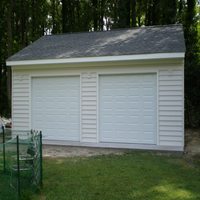 One story with overhang Garage in York County
