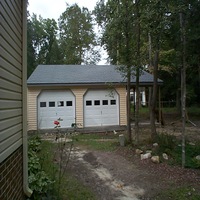 24x24 Garage with steel doors in Hampton