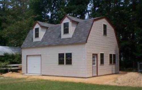 24x30 Barn plans from Garage with dormers