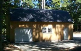 20x24 1 Story Garage with entry door in front