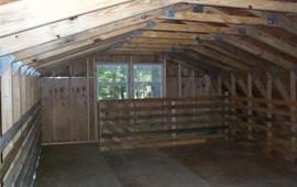 2 Story barn style with OSB chord trusses