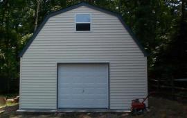 16x20 custom built barn roof garage