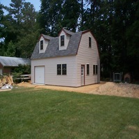 24x30 Garage with dormers in Smithfield