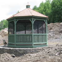 Gazebo with hexagon roof in Suffolk